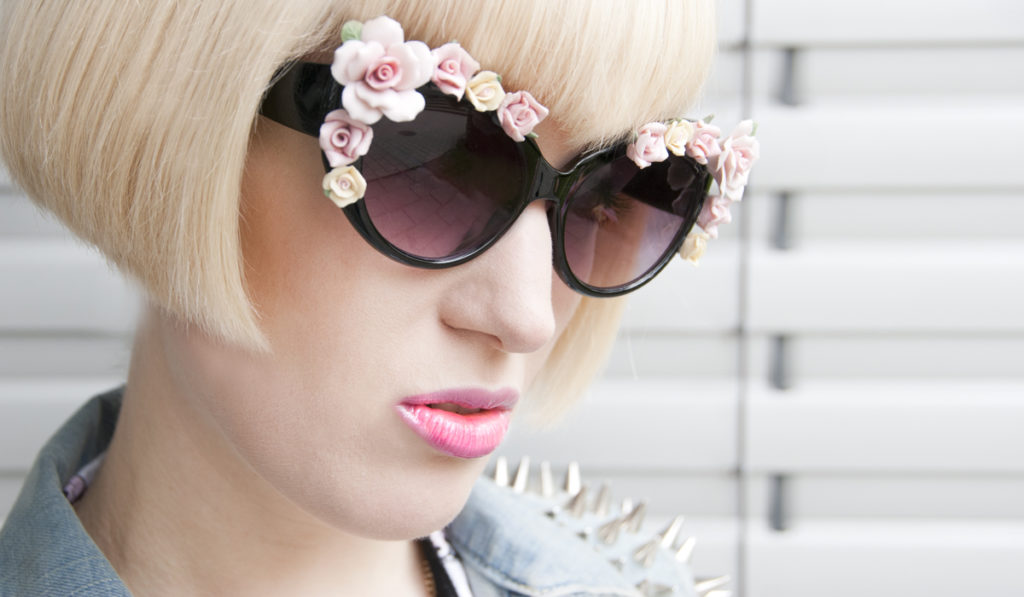 sunglasses, flowers, d&g, diy