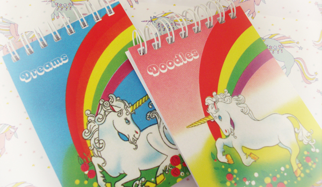 Lucky Dip Club Valley of the Unicorns monthly subscription box I Love Crafty crafty handmade UK stationary personalised unicorn notebook, Iucky dip club, valley of the unicorns