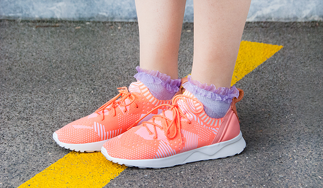 Adidas shoes, neon sneakers, sneakers and cute socks