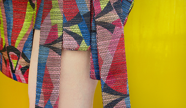 Leah Williams, dress, origami knot