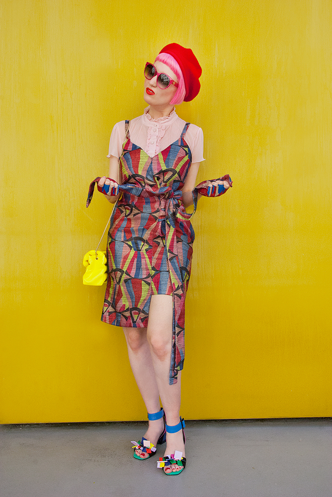 origami knot dress, Leah Williams, origami knot dress