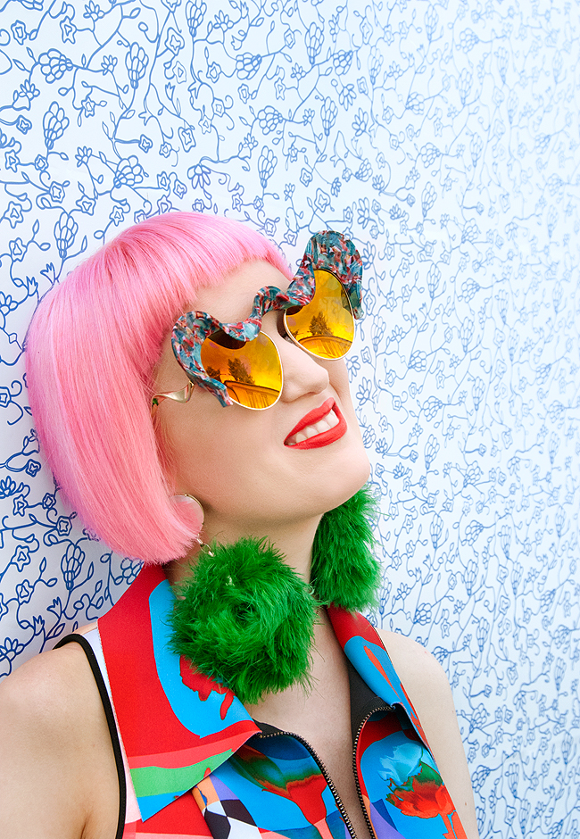 House of Holland, pink hair, swissfashionblogger