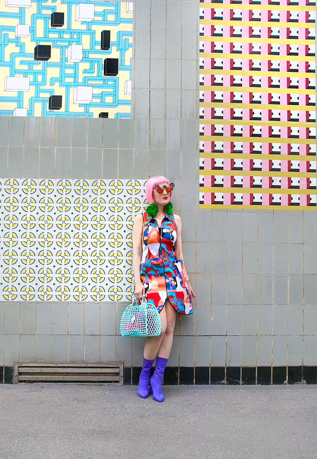 blogger style, sun jellies, seventies dress