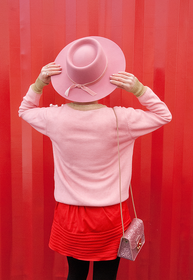 Lack of Color, pink hat, fashion blogger