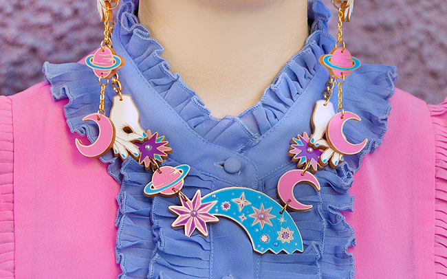 misfit makes, perspex jewellery, style blogger