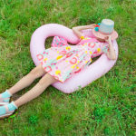 Swiss Influencer, pink summer dress, devoi clothing